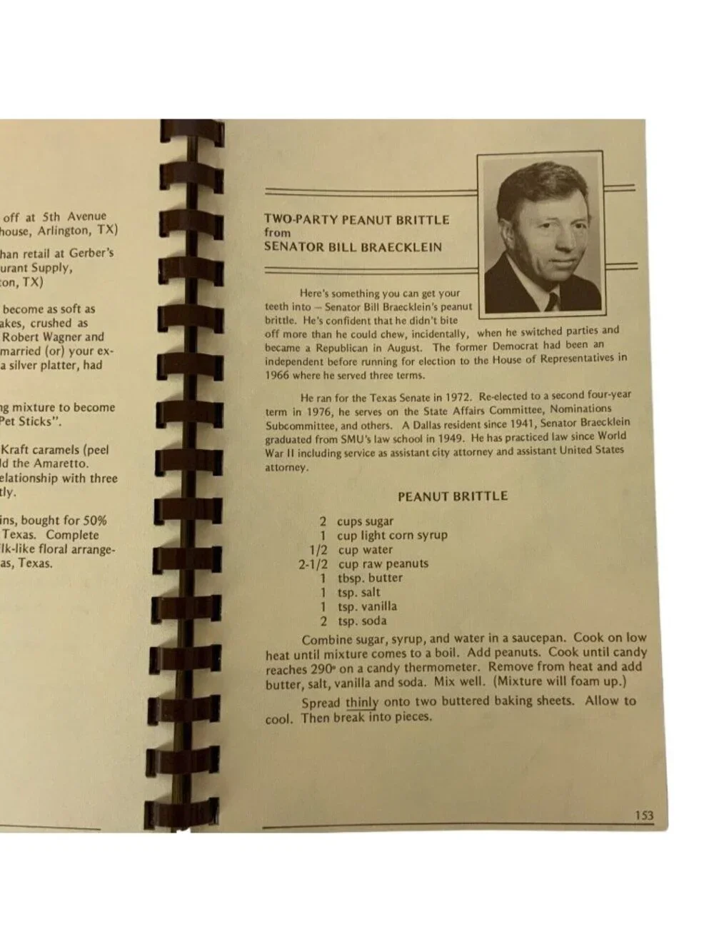 Media Rare Cookbook Favorite Recipes From Dallas Personalities 1979 Spiral Bound